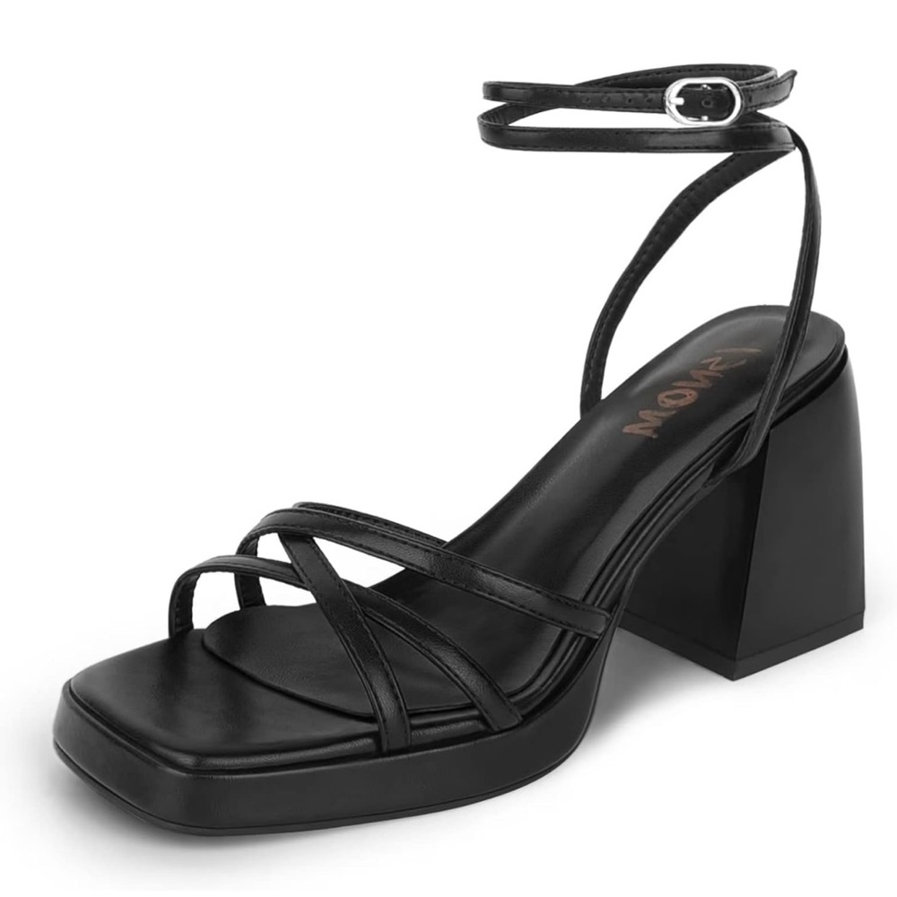 Black platform heels